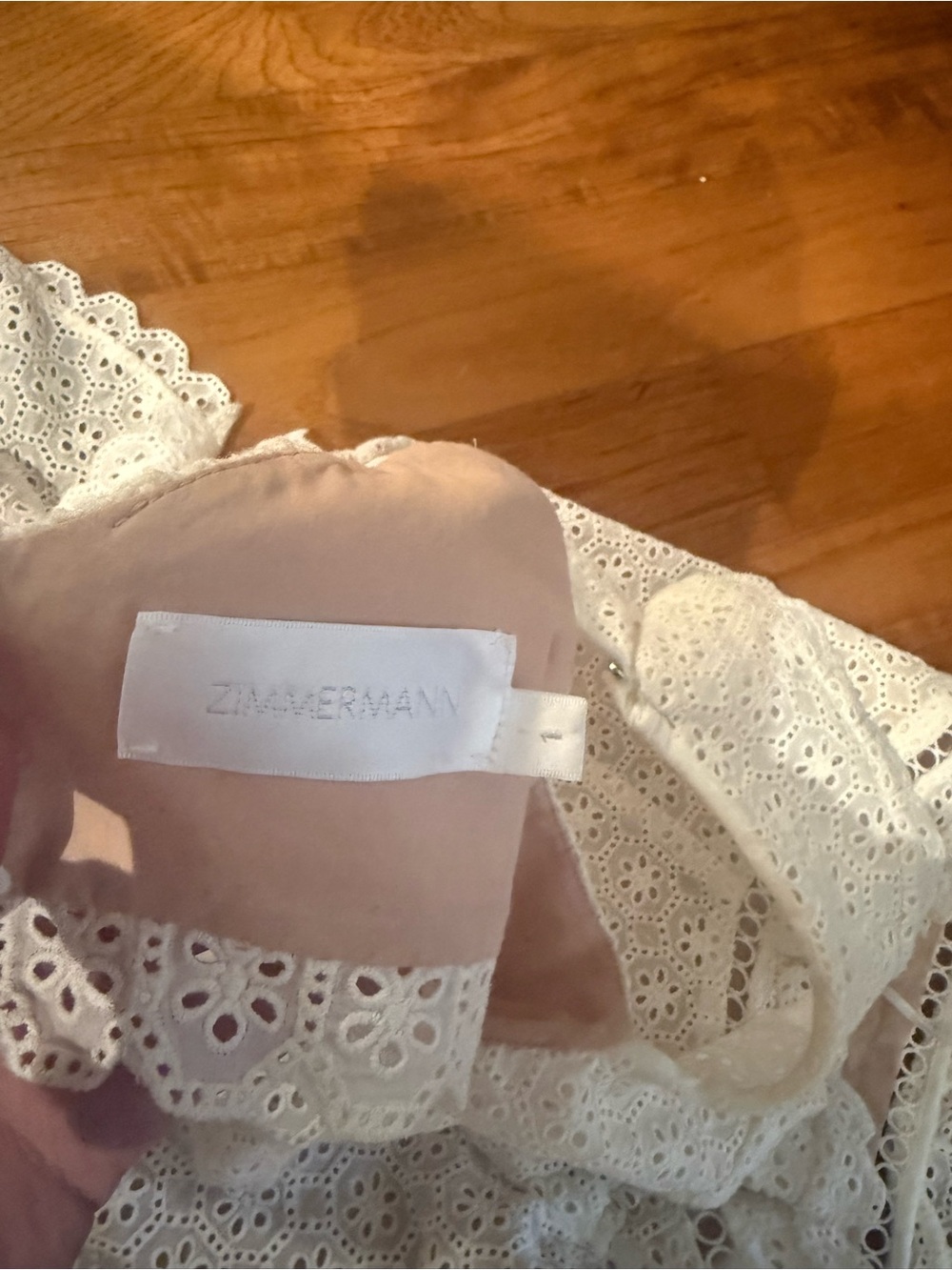 JASPER HONEYCOMB ROMPER Zimmermann White Eyelet Romper - Picture 7 of 8